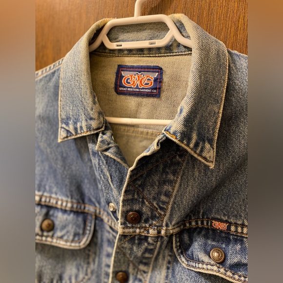 Vintage Light Blue Denim Jacket Great Western Garment Co (M) - Picture 6 of 11